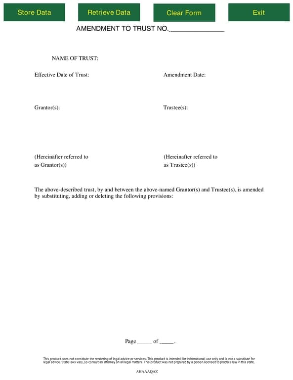 Trust Amendment Toolkit: Change Provisions in Your Trust Agreement