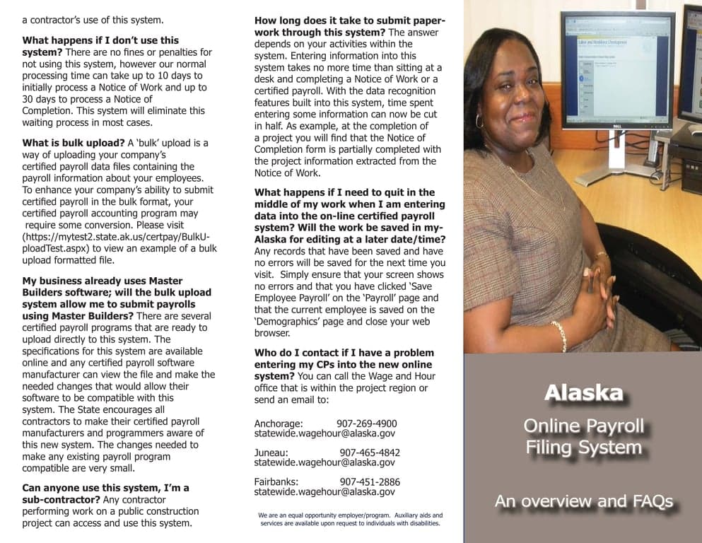 Alaska Online Payroll Filing System Overview